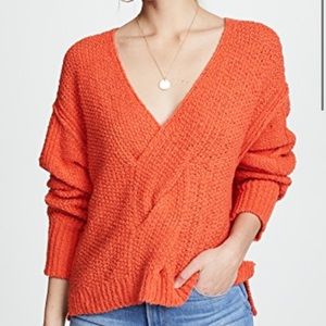 ❌SOLD❌ Free People Coco V Neck Sweater Orange